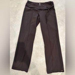 Prana brown stretchy straight leg pants, size small